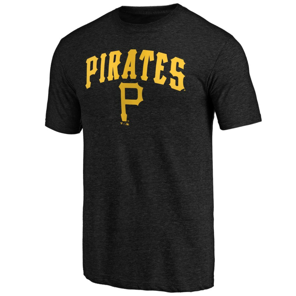 Pittsburgh Pirates Vintage Cooperstown Collection Wahconah Tri-Blend T-Shirt - Black T-shirts