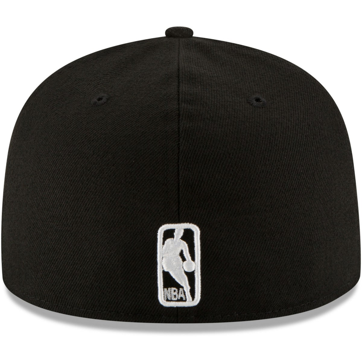 Oklahoma City Thunder Black & White Logo 59FIFTY Fitted Hat Black