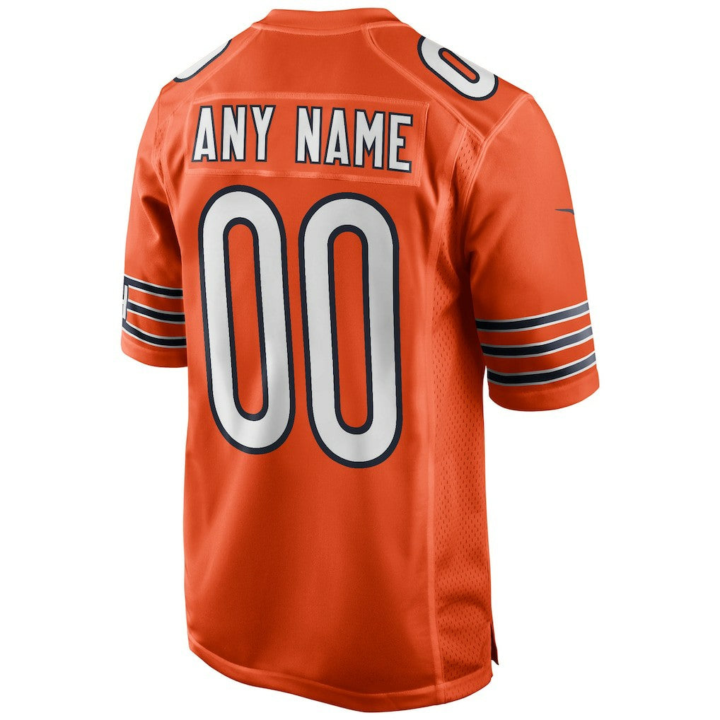 Chicago Bears Youth Alternate Custom Game Jersey Orange