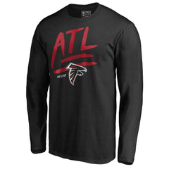 Atlanta Falcons Rise Up Long Sleeve T-Shirt Black