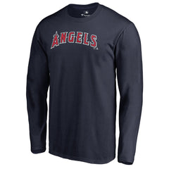 Los Angeles Angels Team Wordmark Long Sleeve T-Shirt - Navy T-shirts