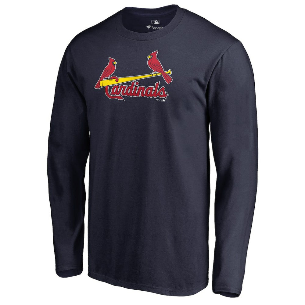 St. Louis Cardinals Team Wordmark Long Sleeve T-Shirt - Navy T-shirts