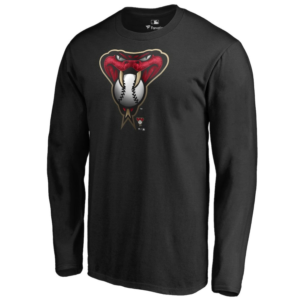 Arizona Diamondbacks Midnight Mascot Long Sleeve T-Shirt - Black T-shirts