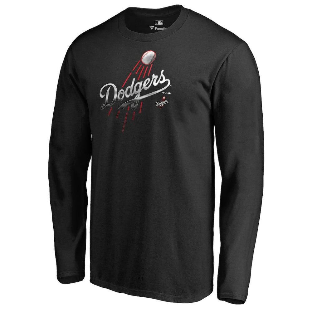 Los Angeles Dodgers Midnight Mascot Long Sleeve T-Shirt - Black T-shirts