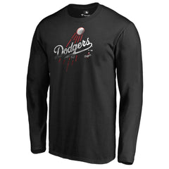 Los Angeles Dodgers Midnight Mascot Long Sleeve T-Shirt - Black T-shirts