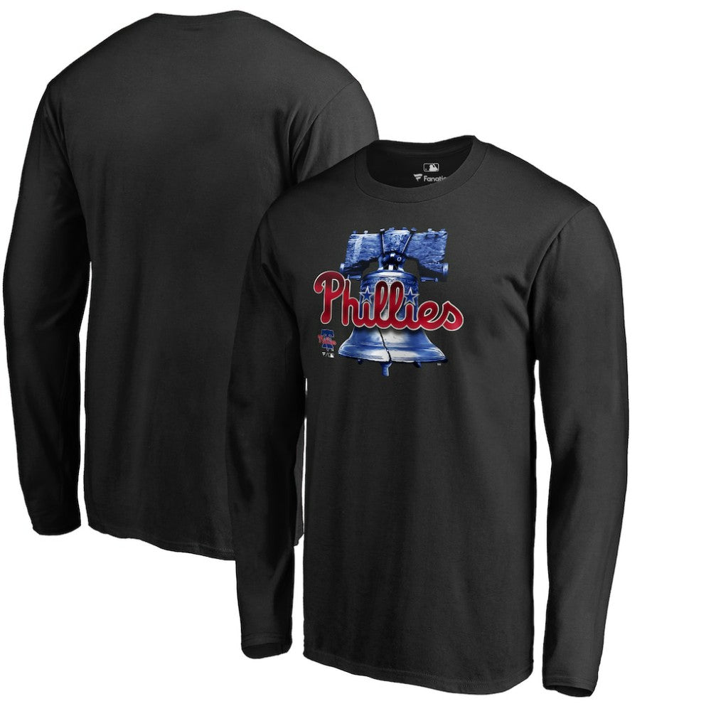 Philadelphia Phillies Midnight Mascot Long Sleeve T-Shirt - Black T-shirts