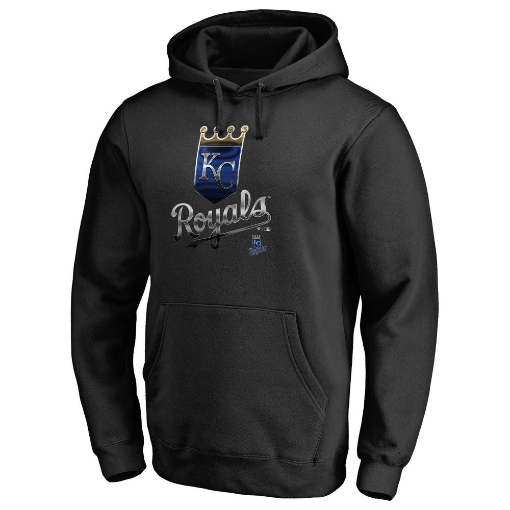 Kansas City Royals Midnight Mascot Pullover Hoodie - Black Hoodies
