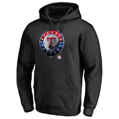 Texas Rangers Midnight Mascot Pullover Hoodie - Black Hoodies