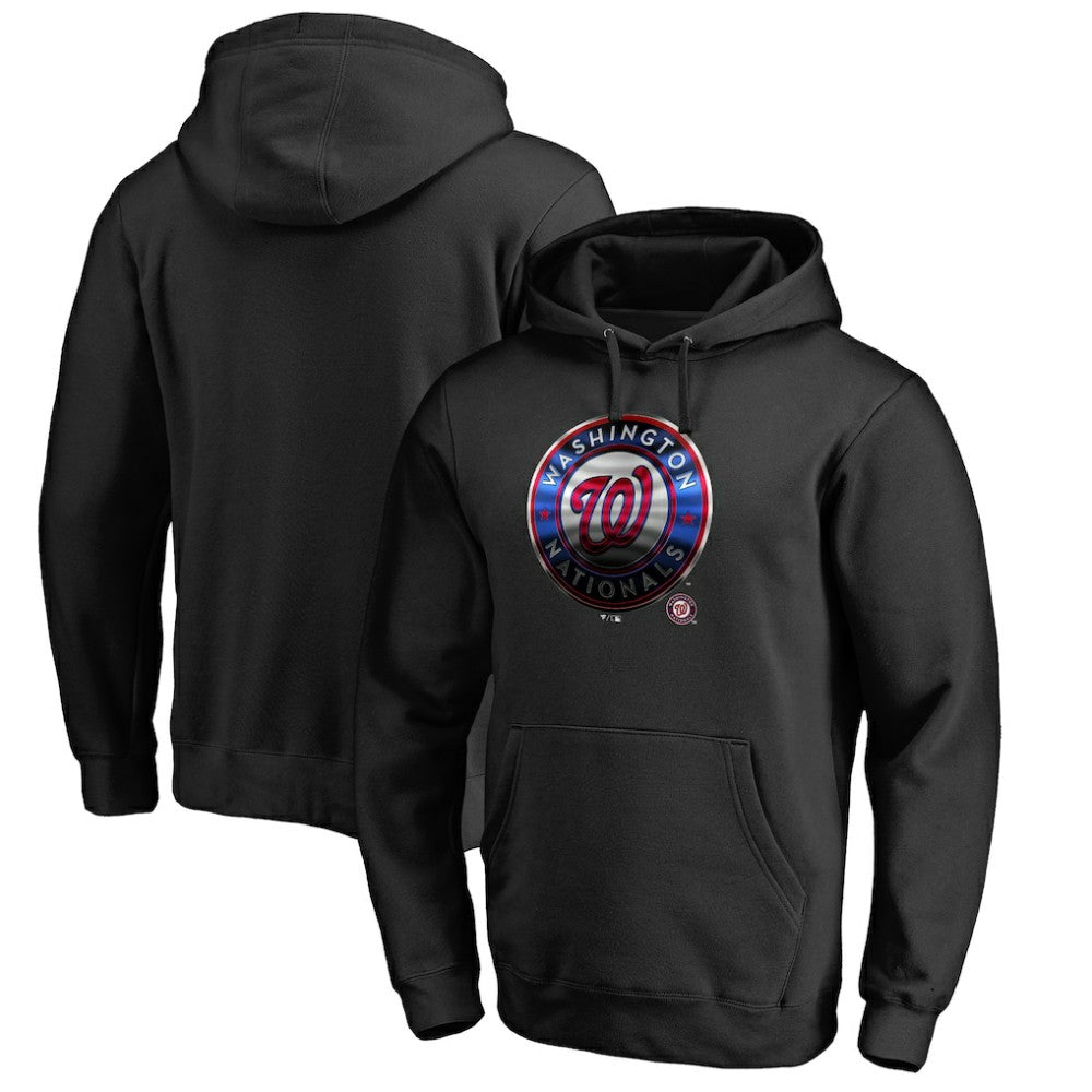 Washington Nationals Midnight Mascot Pullover Hoodie - Black Hoodies