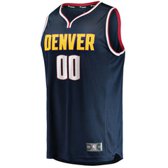 Denver Nuggets Youth Fast Break Custom Replica Jersey Navy Icon Edition
