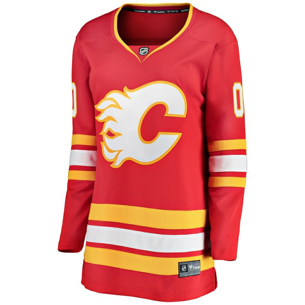 NHL,Custom Calgary Flames Fanatics Women's Home Breakaway Custom Jersey - Red