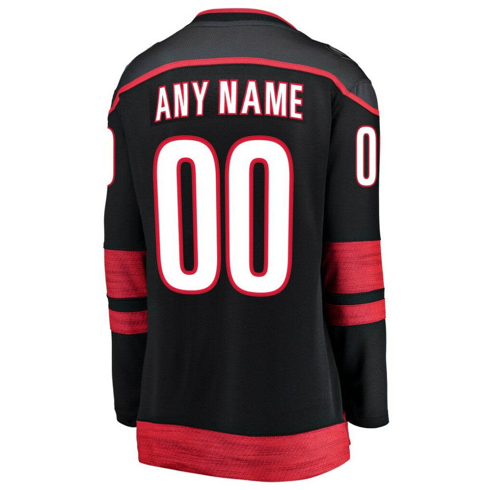 NHL,Custom Carolina Hurricanes Fanatics Women's Home Breakaway Custom Jersey - Black