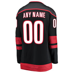 NHL,Custom Carolina Hurricanes Fanatics Women's Home Breakaway Custom Jersey - Black