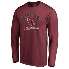 Arizona Cardinals Futbol Americano Long Sleeve T-Shirt Cardinal