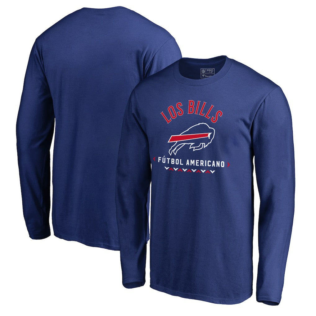 Buffalo Bills Futbol Americano Long Sleeve T-Shirt Royal