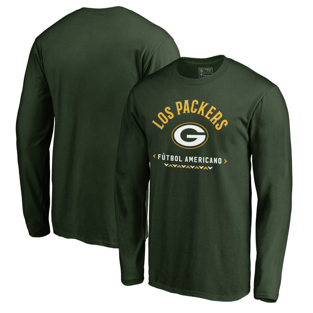 Green Bay Packers Futbol Americano Long Sleeve T-Shirt Green