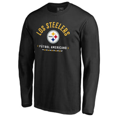 Pittsburgh Steelers Futbol Americano Long Sleeve T-Shirt Black