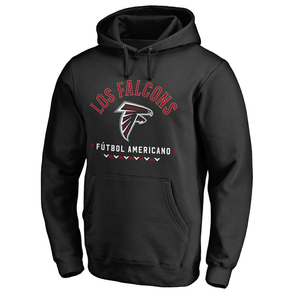 Atlanta Falcons Futbol Americano Pullover Hoodie Black