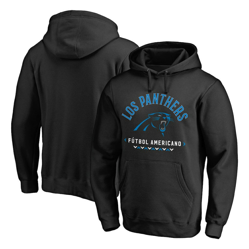 Carolina Panthers Futbol Americano Pullover Hoodie Black
