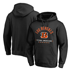 Cincinnati Bengals Futbol Americano Pullover Hoodie Black