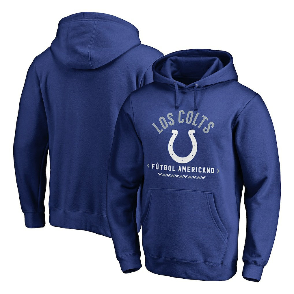 Indianapolis Colts Futbol Americano Pullover Hoodie Royal