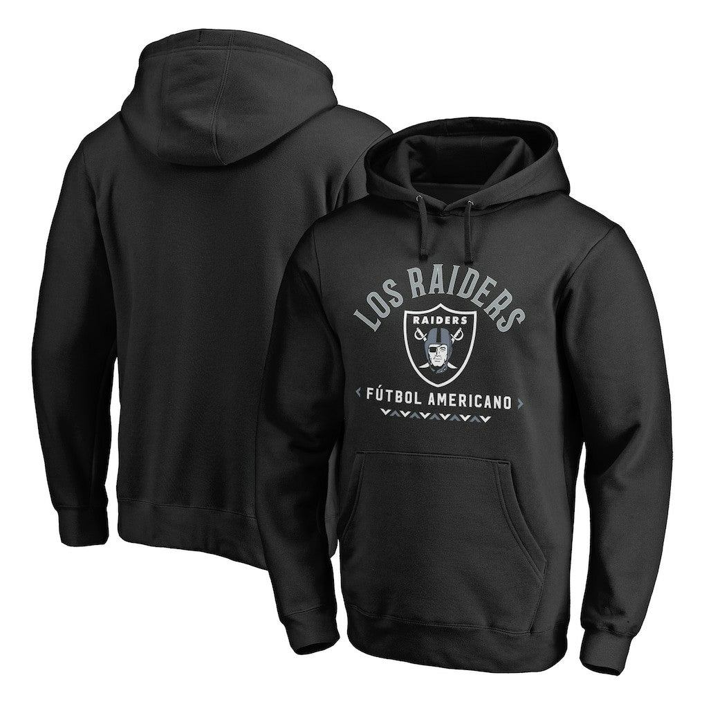 Las Vegas Raiders Futbol Americano Pullover Hoodie Black