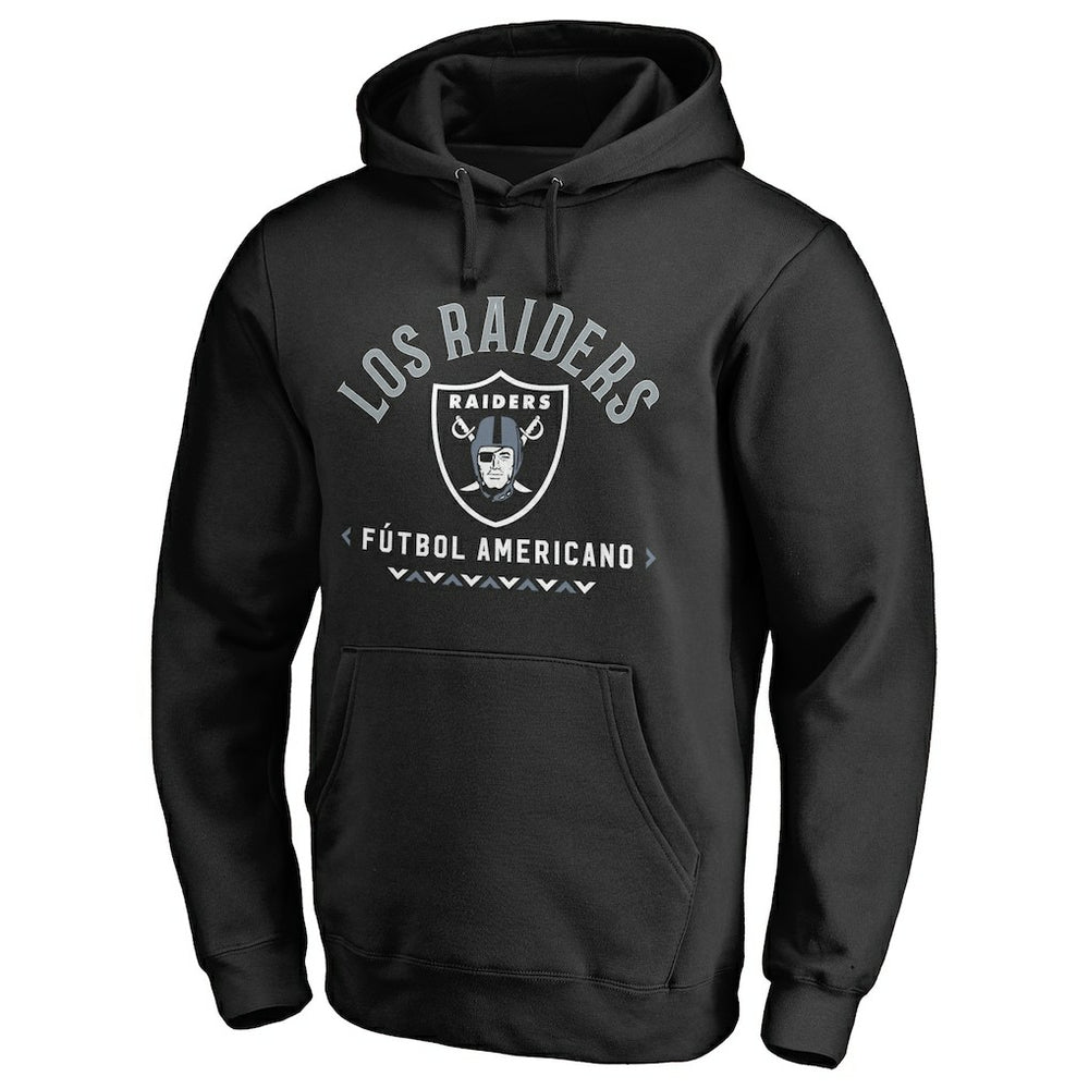 Las Vegas Raiders Futbol Americano Pullover Hoodie Black