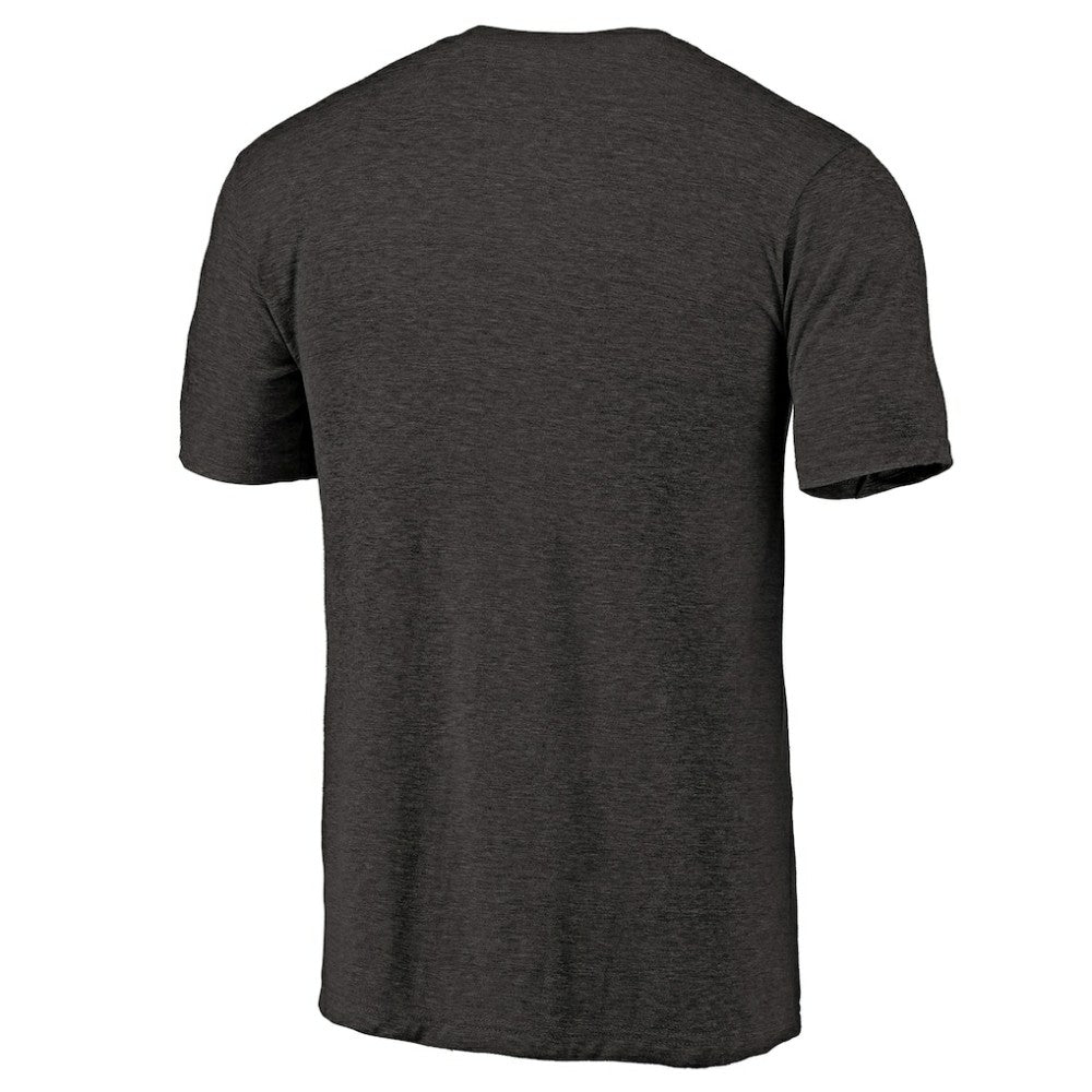 NHL Vegas Golden Knights Primary Logo Left Chest Distressed Tri-Blend T-Shirt - Black