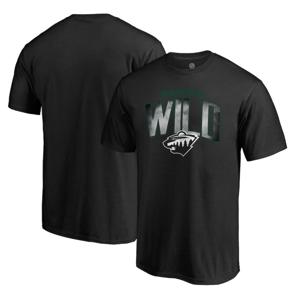 NHL Minnesota Wild Arch Smoke T-Shirt - Black
