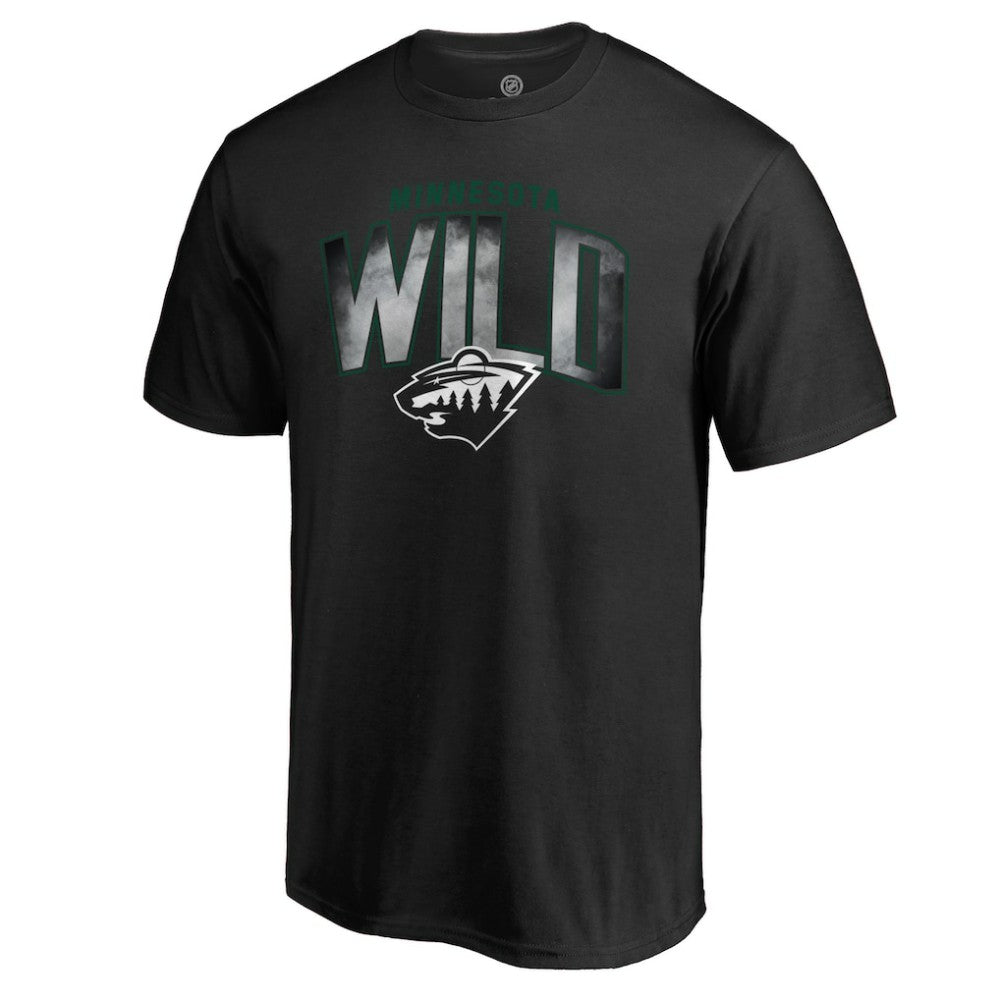 NHL Minnesota Wild Arch Smoke T-Shirt - Black