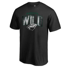 NHL Minnesota Wild Arch Smoke T-Shirt - Black
