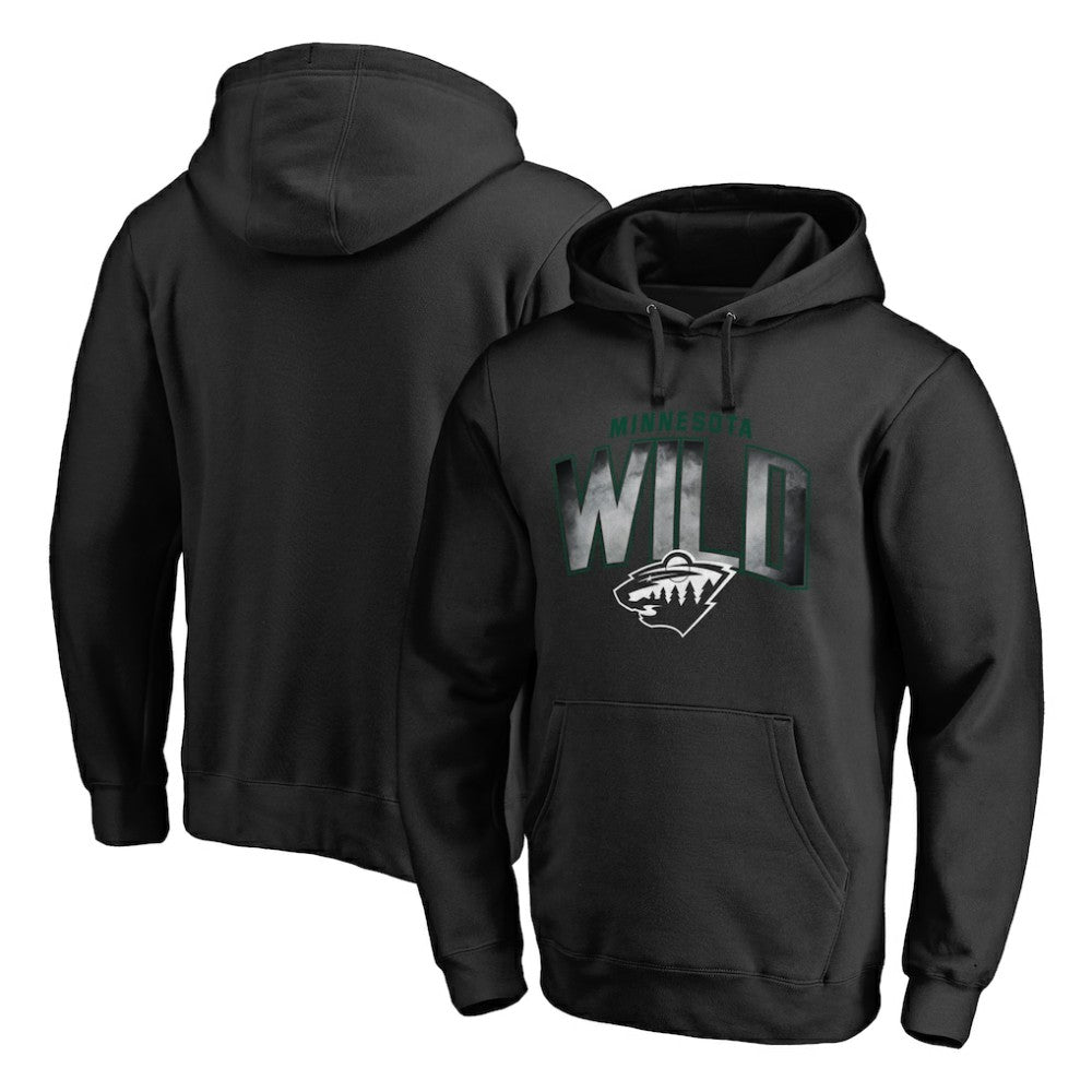 NHL Minnesota Wild Arch Smoke Pullover Hoodie - Black