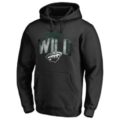 NHL Minnesota Wild Arch Smoke Pullover Hoodie - Black