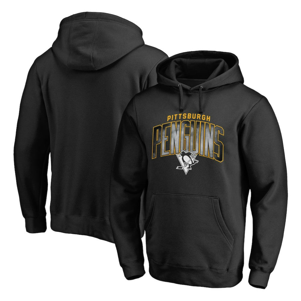 NHL Pittsburgh Penguins Arch Smoke Pullover Hoodie - Black