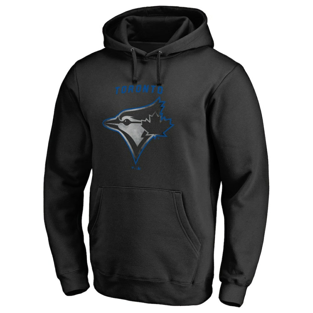 Toronto Blue Jays Arch Smoke Pullover Hoodie - Black Hoodies