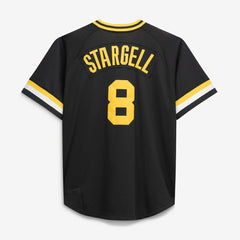 Willie Stargell Pittsburgh Pirates Mitchell & Ness Cooperstown Collection Big & Tall Mesh Batting Practice Jersey - Black Jerseys