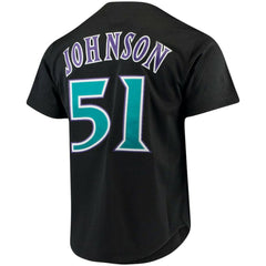 Randy Johnson Arizona Diamondbacks Mitchell & Ness Big & Tall Cooperstown Mesh Batting Practice Jersey - Black Jerseys