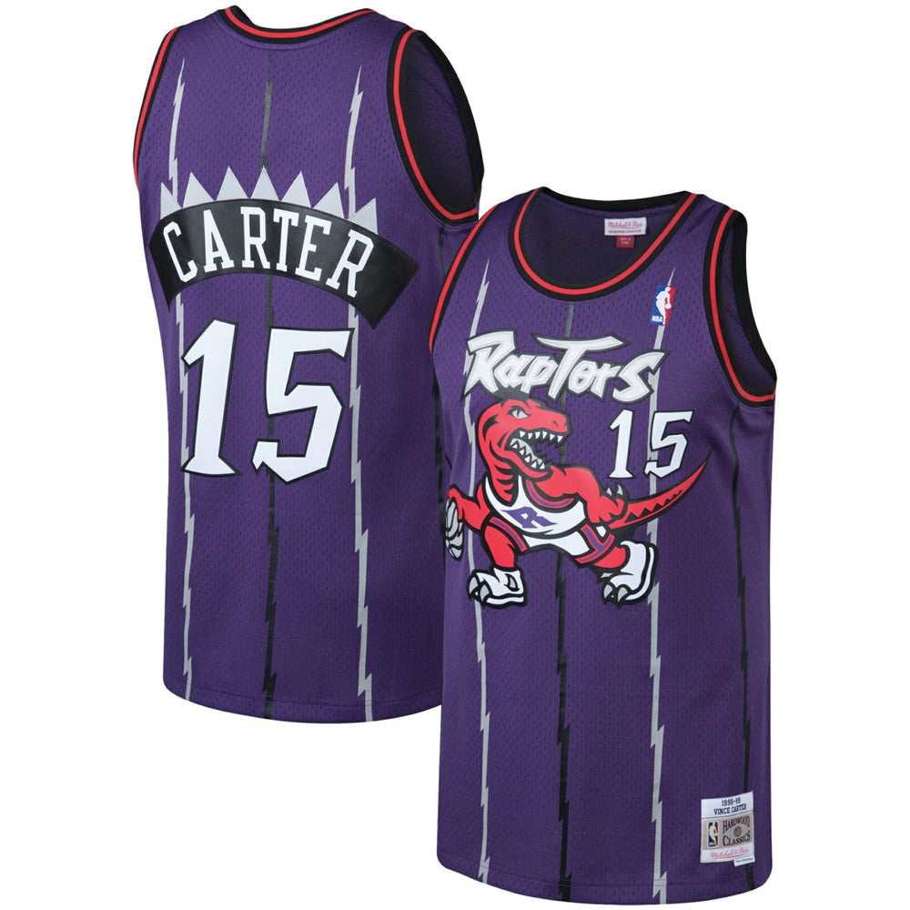Vince Carter Toronto Raptors 1998/99 Big & Tall Hardwood Classics Swingman Jersey Purple