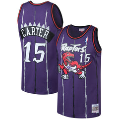 Vince Carter Toronto Raptors 1998/99 Big & Tall Hardwood Classics Swingman Jersey Purple