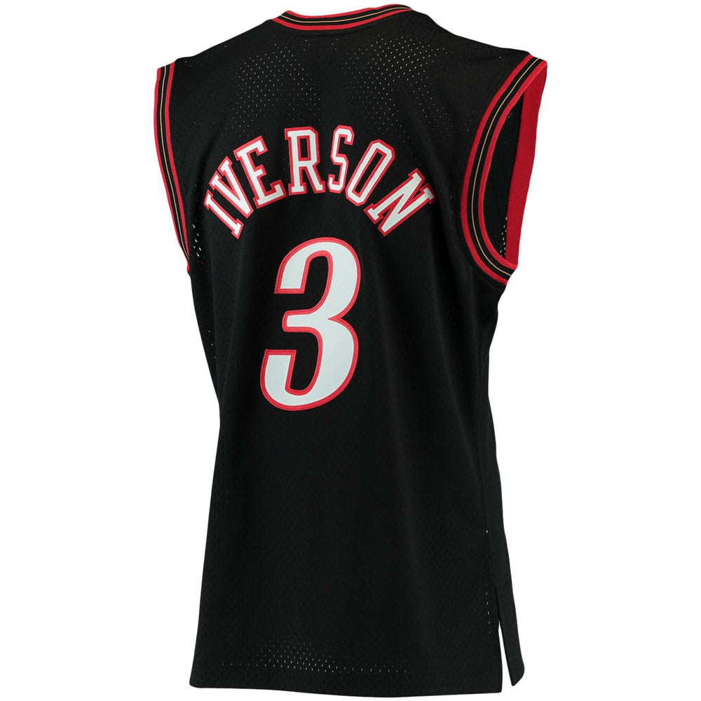 Allen Iverson Philadelphia 76ers 2000/01 Big & Tall Hardwood Classics Swingman Jersey Black