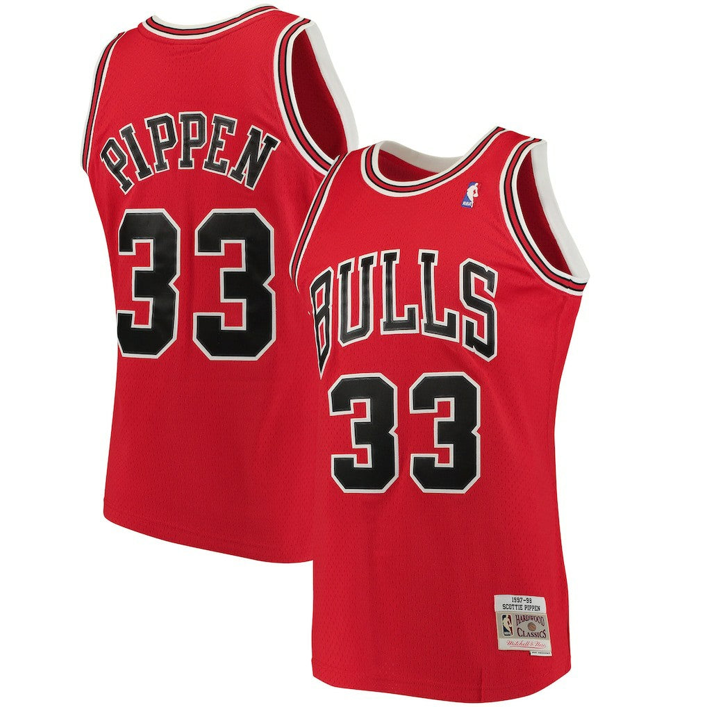 Scottie Pippen Chicago Bulls 1997/98 Big & Tall Hardwood Classics Swingman Jersey Red