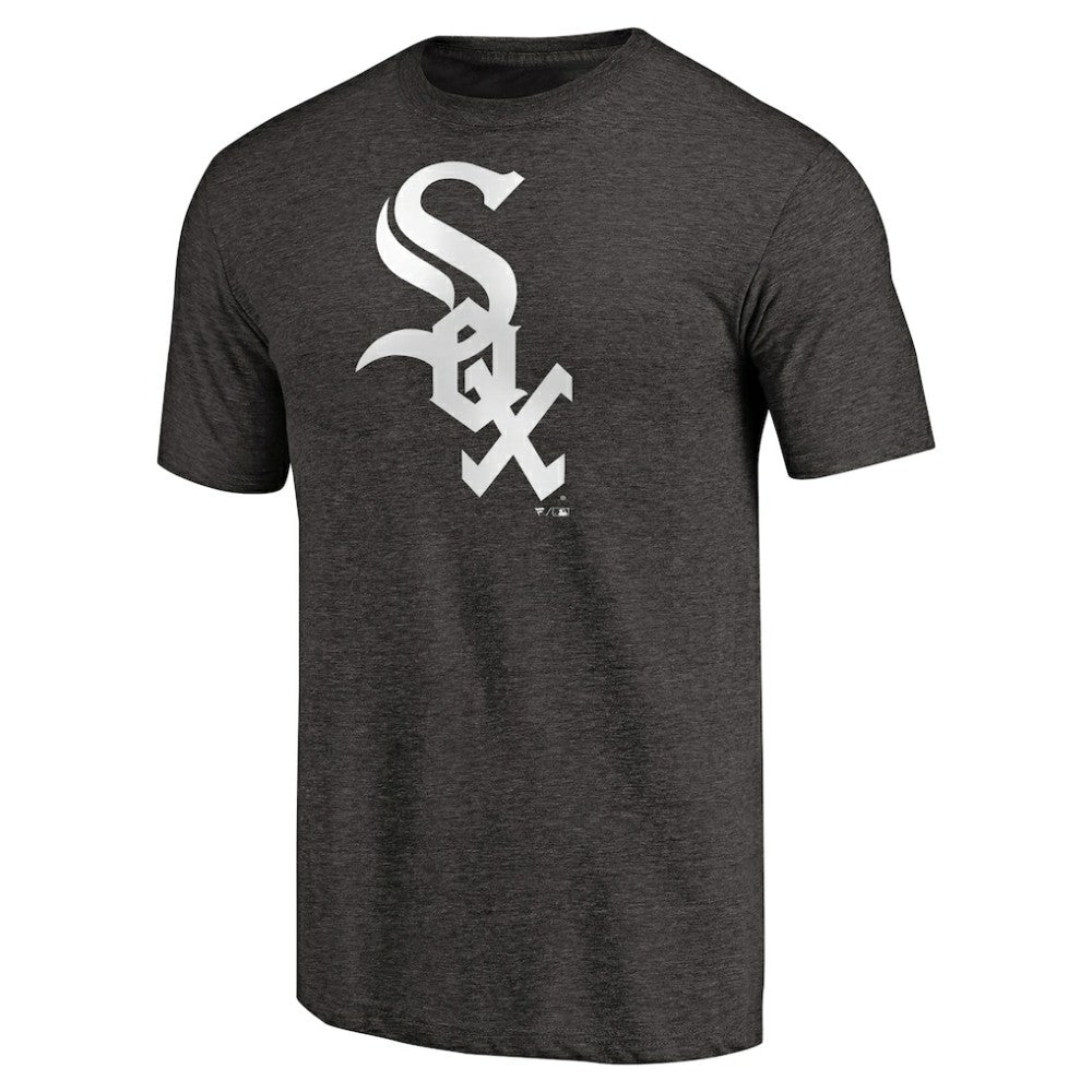 Chicago White Sox Team Wordmark Tri-Blend T-Shirt - Black T-shirts