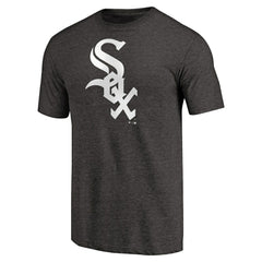Chicago White Sox Team Wordmark Tri-Blend T-Shirt - Black T-shirts