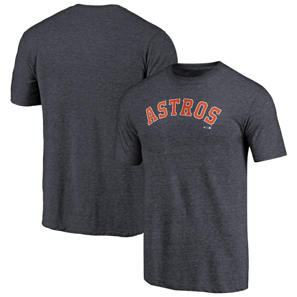 Houston Astros Team Wordmark Tri-Blend T-Shirt - Navy T-shirts
