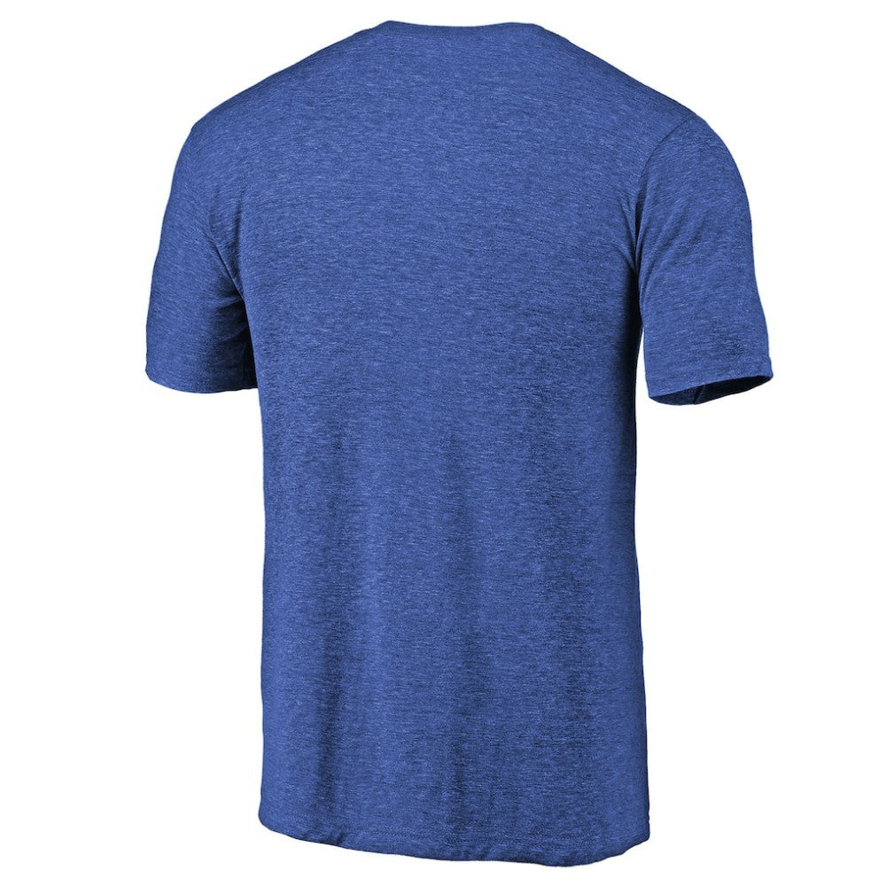 Texas Rangers Team Wordmark Tri-Blend T-Shirt - Royal T-shirts