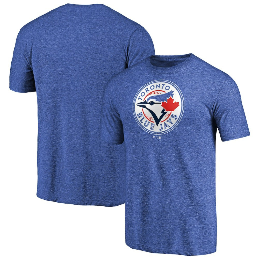 Toronto Blue Jays Team Wordmark Tri-Blend T-Shirt - Royal T-shirts