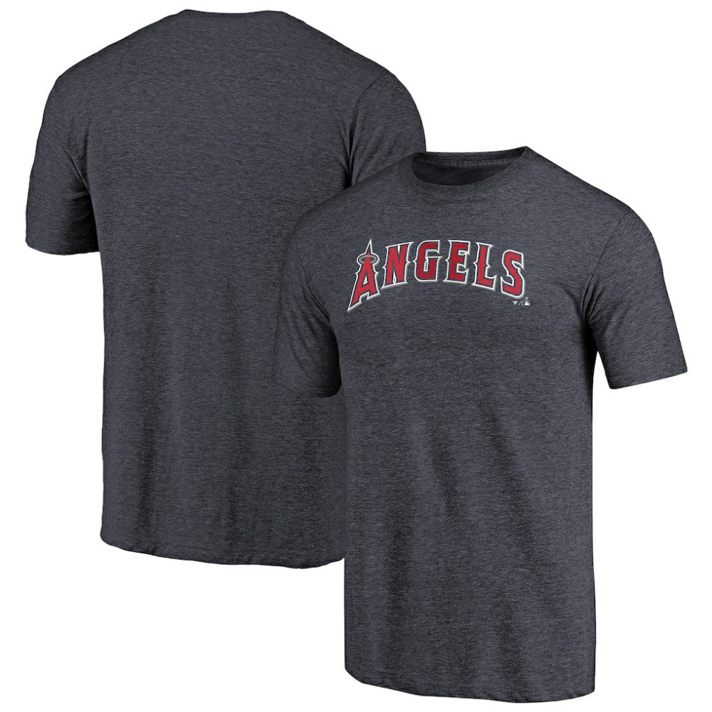 Los Angeles Angels Team Wordmark Tri-Blend T-Shirt - Navy T-shirts