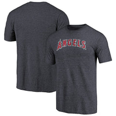 Los Angeles Angels Team Wordmark Tri-Blend T-Shirt - Navy T-shirts
