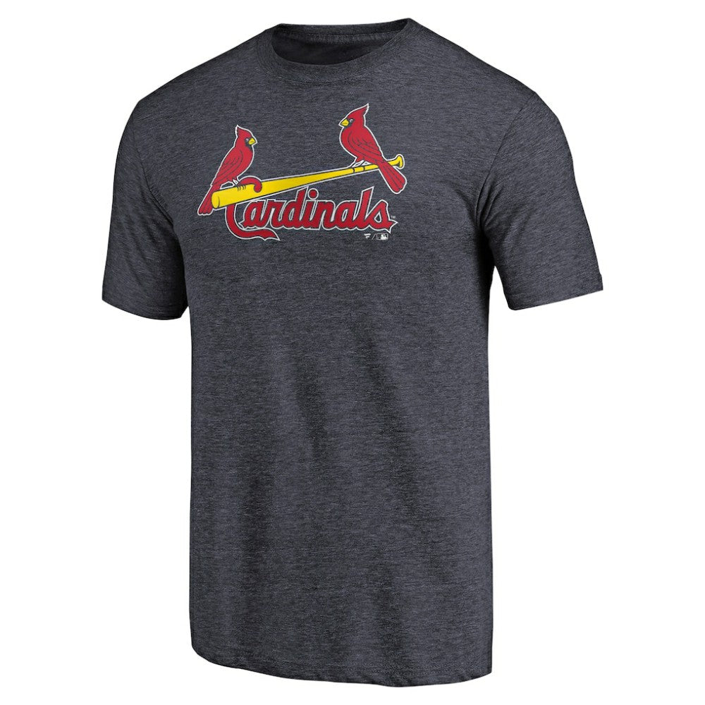 St. Louis Cardinals Team Wordmark Tri-Blend T-Shirt - Navy T-shirts
