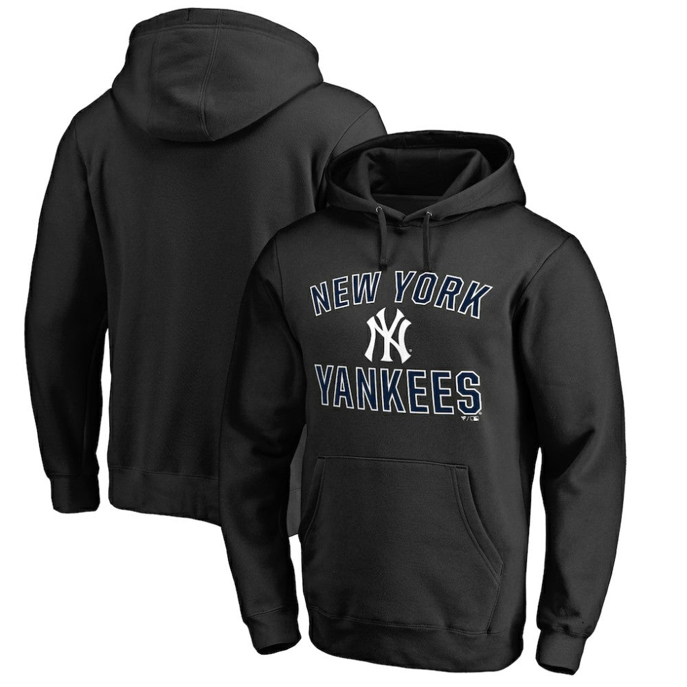New York Yankees Team Victory Arch Pullover Hoodie - Black Hoodies